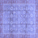 Square Oriental Blue Traditional Rug, abs3968blu