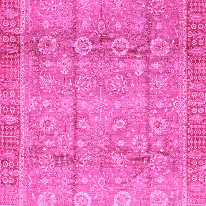 Machine Washable Oriental Pink Traditional Rug, wshabs3968pnk