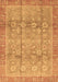 Machine Washable Oriental Brown Traditional Rug, wshabs3968brn