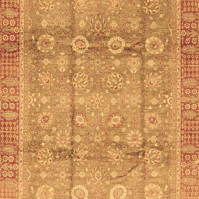 Machine Washable Oriental Brown Traditional Rug, wshabs3968brn