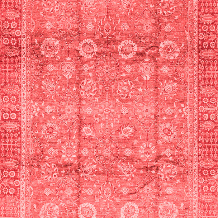 Machine Washable Oriental Red Traditional Rug, wshabs3968red