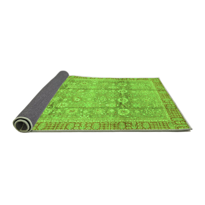 Sideview of Oriental Green Traditional Rug, abs3968grn