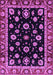 Machine Washable Oriental Purple Traditional Area Rugs, wshabs3969pur
