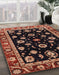 Machine Washable Abstract Rust Pink Rug in a Family Room, wshabs3969