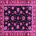 Square Oriental Pink Traditional Rug, abs3969pnk