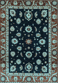 Oriental Light Blue Traditional Rug, abs3969lblu