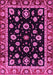 Machine Washable Oriental Pink Traditional Rug, wshabs3969pnk