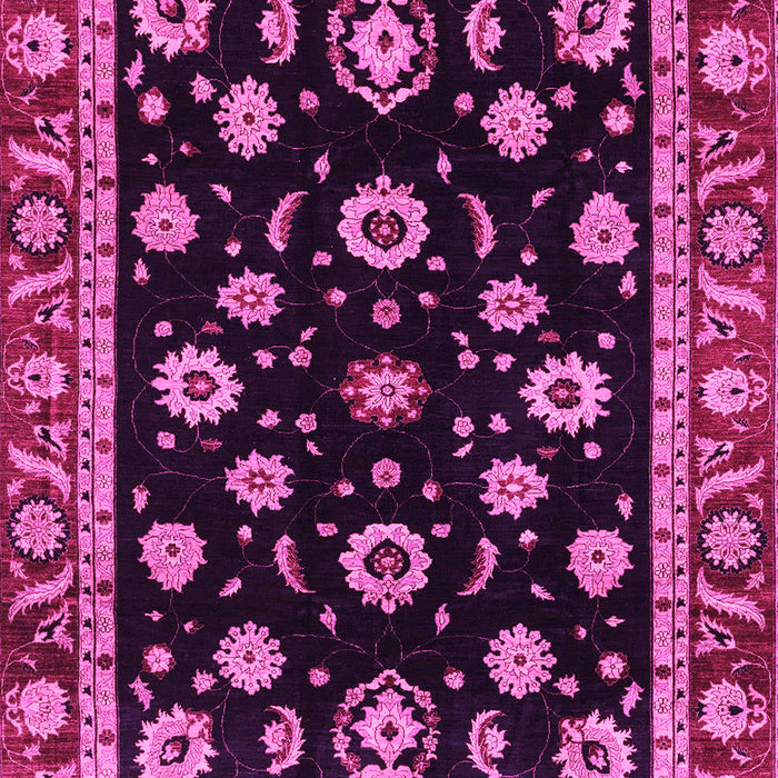 Machine Washable Oriental Pink Traditional Rug, wshabs3969pnk