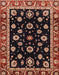 Machine Washable Abstract Rust Pink Rug, wshabs3969