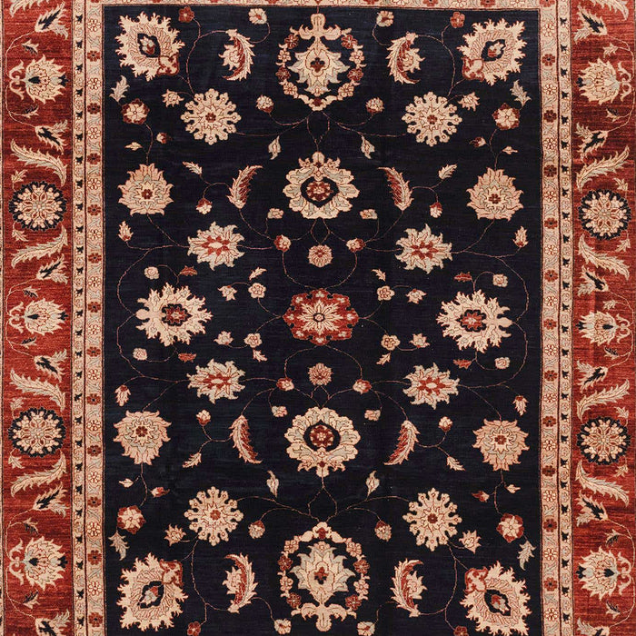 Machine Washable Abstract Rust Pink Rug, wshabs3969