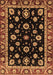 Machine Washable Oriental Brown Traditional Rug, wshabs3969brn