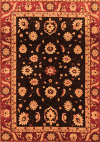 Oriental Orange Traditional Rug, abs3969org