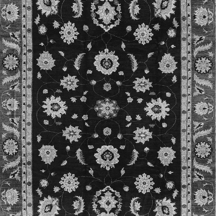 Machine Washable Oriental Gray Traditional Rug, wshabs3969gry