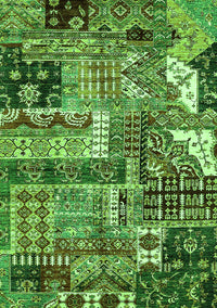 Abstract Green Modern Rug, abs396grn