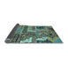 Sideview of Abstract Light Blue Modern Rug, abs396lblu