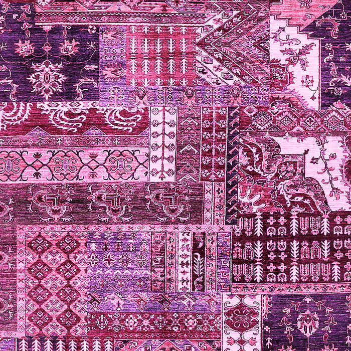 Machine Washable Abstract Pink Modern Rug, wshabs396pnk