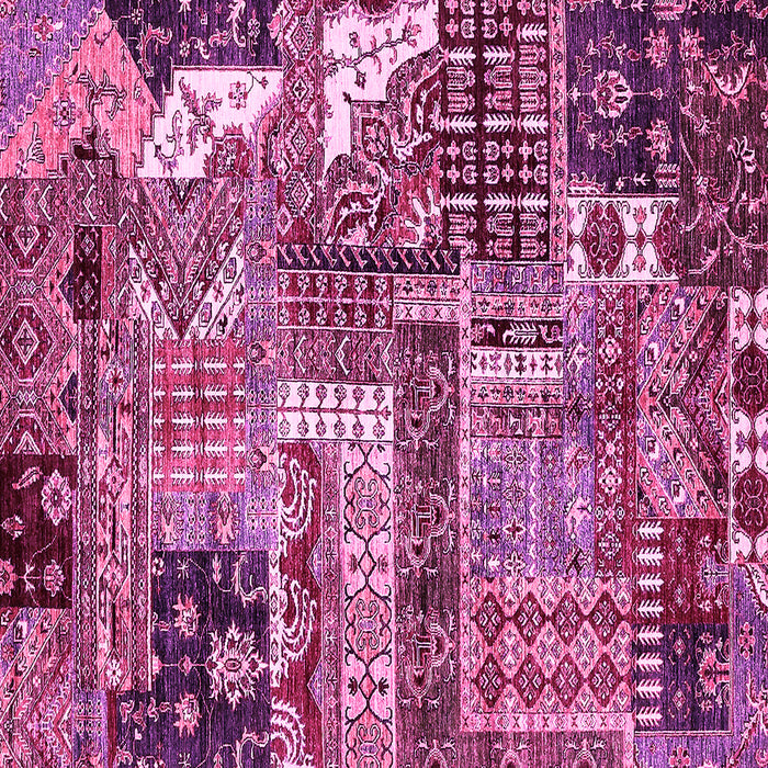 Square Abstract Pink Modern Rug, abs396pnk