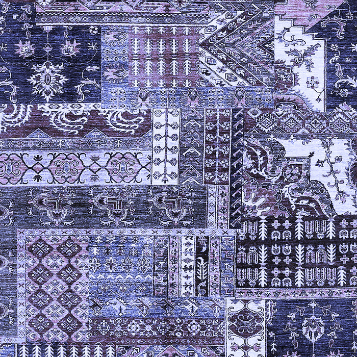 Abstract Blue Modern Rug, abs396blu