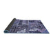 Sideview of Abstract Blue Modern Rug, abs396blu