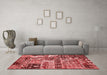 Modern Red Washable Rugs