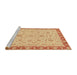 Sideview of Machine Washable Abstract Orange Rug, wshabs3970