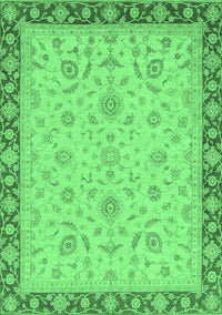 Oriental Emerald Green Traditional Rug, abs3970emgrn