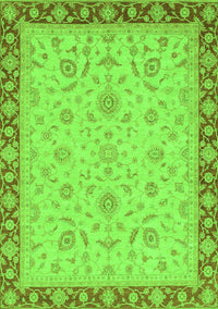 Oriental Green Traditional Rug, abs3970grn