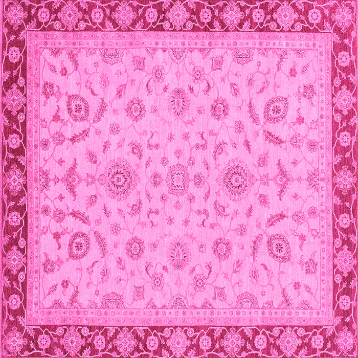 Square Oriental Pink Traditional Rug, abs3970pnk