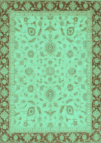 Oriental Turquoise Traditional Rug, abs3970turq