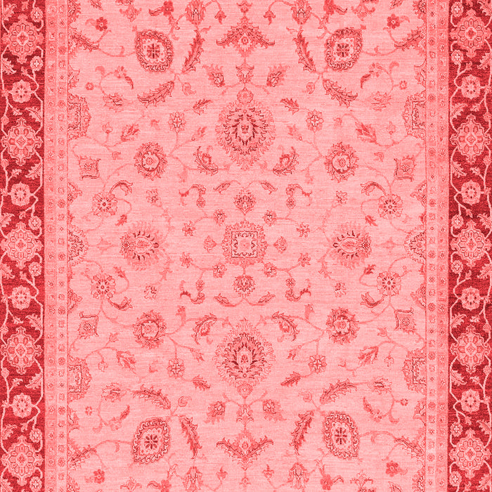 Machine Washable Oriental Red Traditional Rug, wshabs3970red