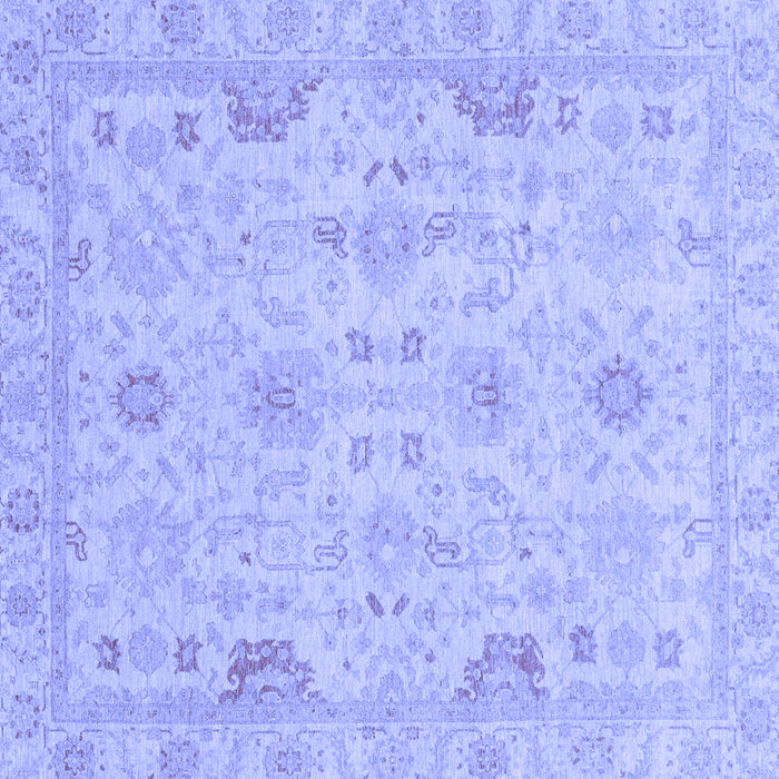 Square Oriental Blue Traditional Rug, abs3971blu