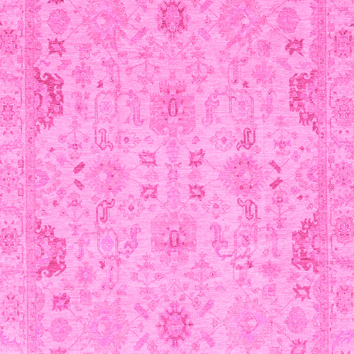 Machine Washable Oriental Pink Traditional Rug, wshabs3971pnk