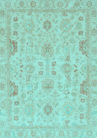 Oriental Light Blue Traditional Rug, abs3971lblu