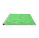 Sideview of Machine Washable Oriental Emerald Green Traditional Area Rugs, wshabs3971emgrn