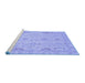 Sideview of Machine Washable Oriental Blue Traditional Rug, wshabs3971blu