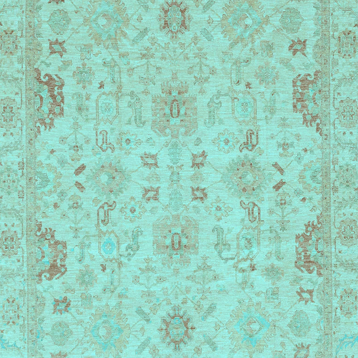 Machine Washable Oriental Light Blue Traditional Rug, wshabs3971lblu
