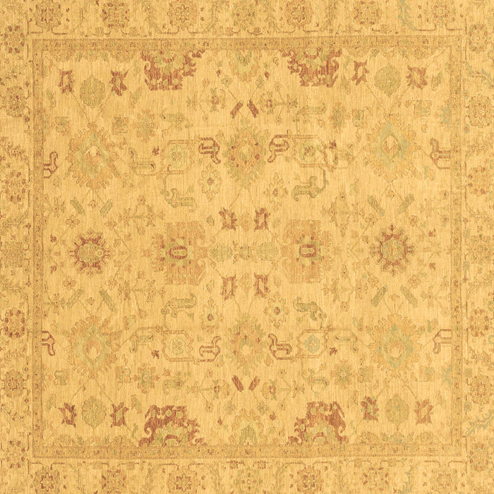 Square Oriental Brown Traditional Rug, abs3971brn