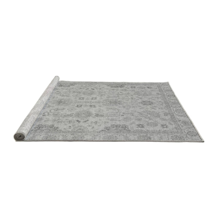 Sideview of Machine Washable Oriental Gray Traditional Rug, wshabs3971gry