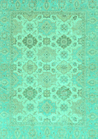 Abstract Turquoise Modern Rug, abs3972turq