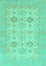 Abstract Turquoise Modern Rug, abs3972turq