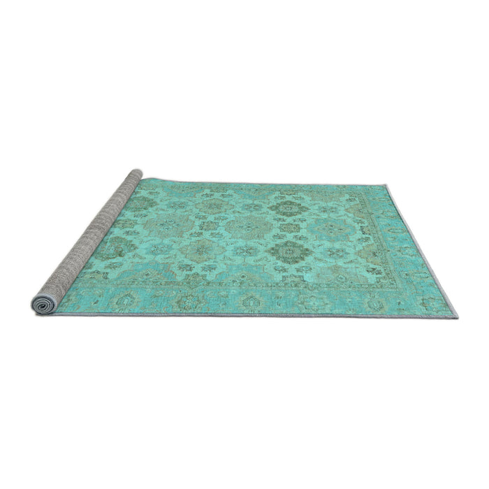 Sideview of Machine Washable Abstract Light Blue Modern Rug, wshabs3972lblu