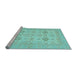 Sideview of Machine Washable Abstract Light Blue Modern Rug, wshabs3972lblu