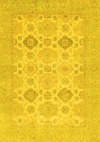 Abstract Yellow Modern Rug, abs3972yw