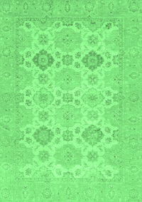 Abstract Emerald Green Modern Rug, abs3972emgrn