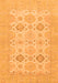 Abstract Orange Modern Rug, abs3972org