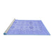 Sideview of Machine Washable Abstract Blue Modern Rug, wshabs3972blu