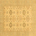 Square Abstract Brown Modern Rug, abs3972brn