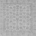 Square Abstract Gray Modern Rug, abs3973gry