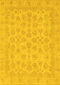 Abstract Yellow Modern Rug, abs3973yw