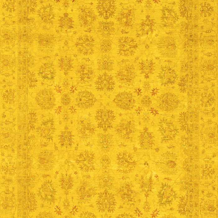 Machine Washable Abstract Yellow Modern Rug, wshabs3973yw